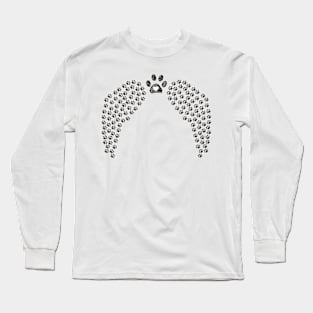 Angel wings made of paws Long Sleeve T-Shirt